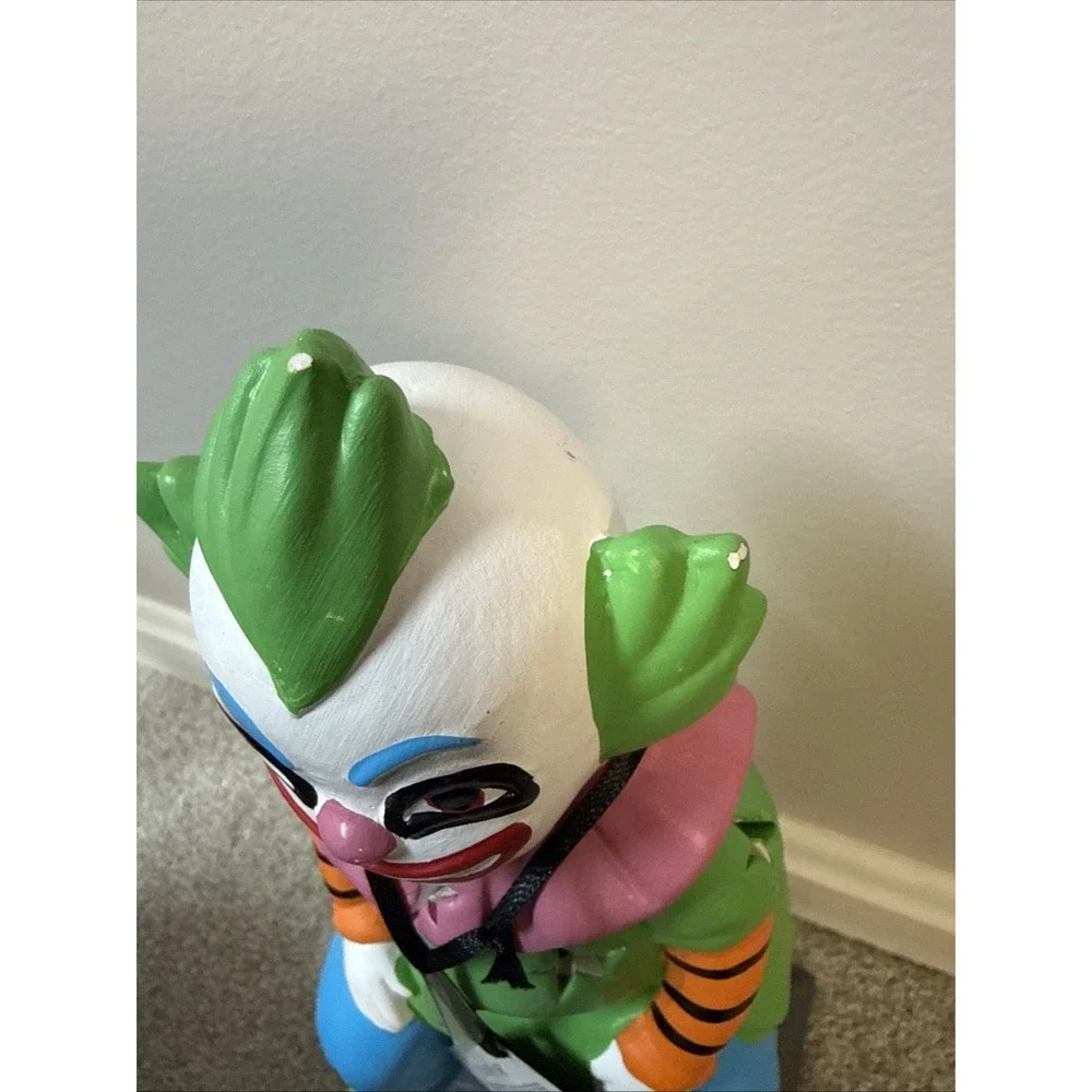 2 Rare Killer Clowns Halloween Decor Discontinued Light Up Table Circus Clown